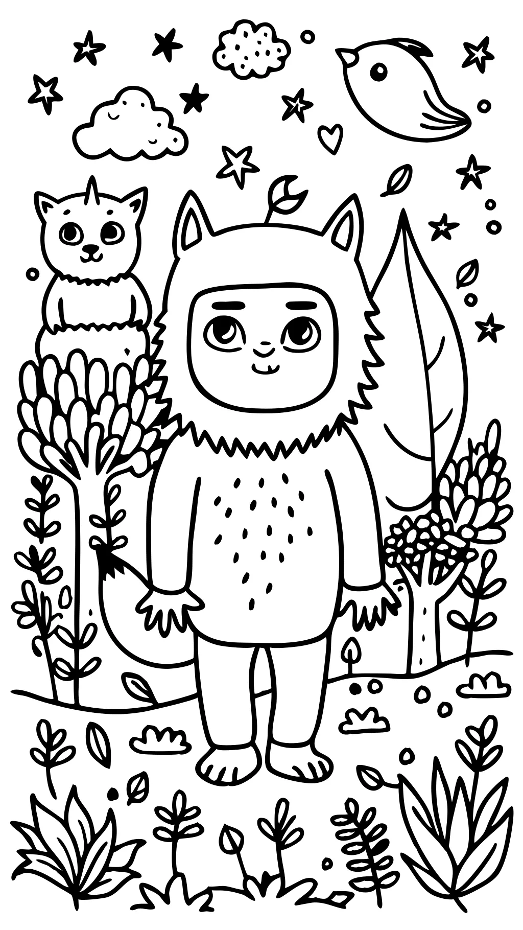 where the wild things are coloring pages